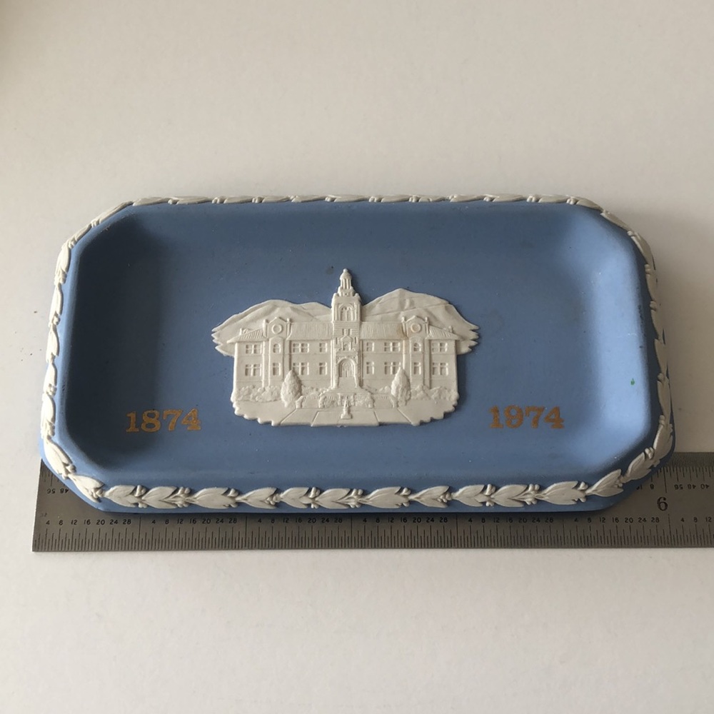 Wedgewood Jasperware  Blue Centennial 1874-1974 Pin trinket Tray